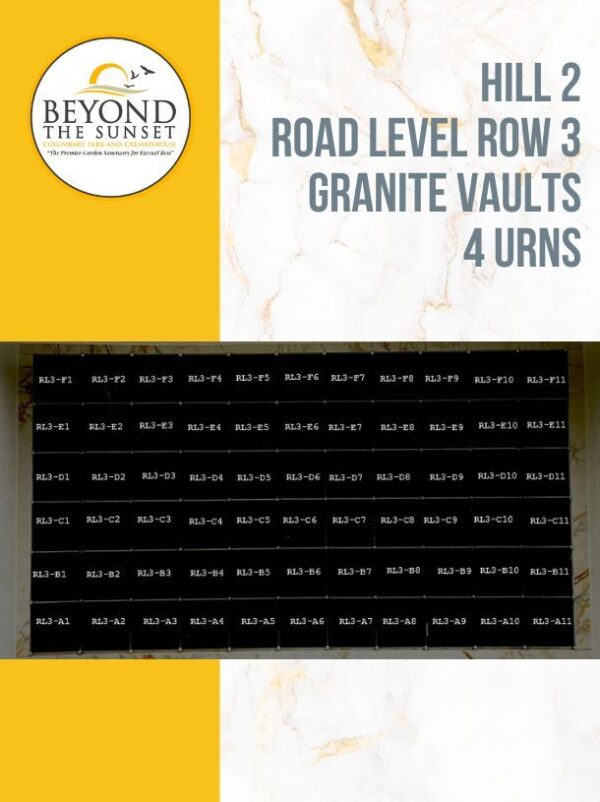 HILL 2 ROAD LEVEL ROW 3 ABCDE